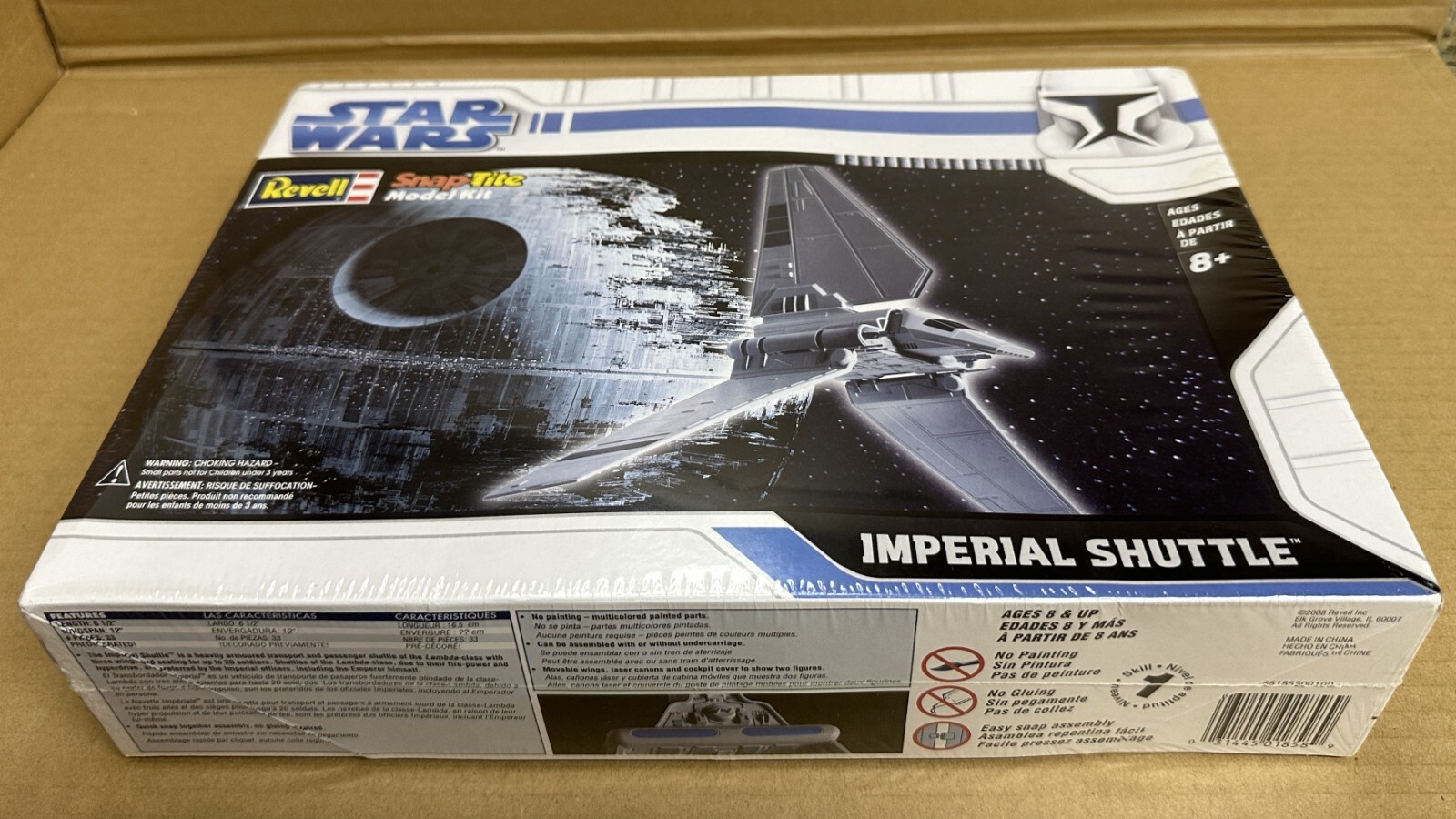 Star Wars Imperial Shuttle 2008 Revell Snap Tite Model Kit 85-1858 | NIB Sealed