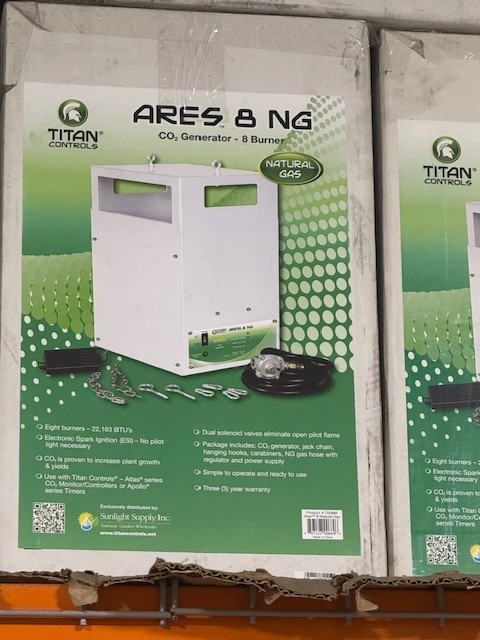 Titan Controls Ares 8 - Eight Burner NG CO2 Generator - 21.6 CUFT/HR
