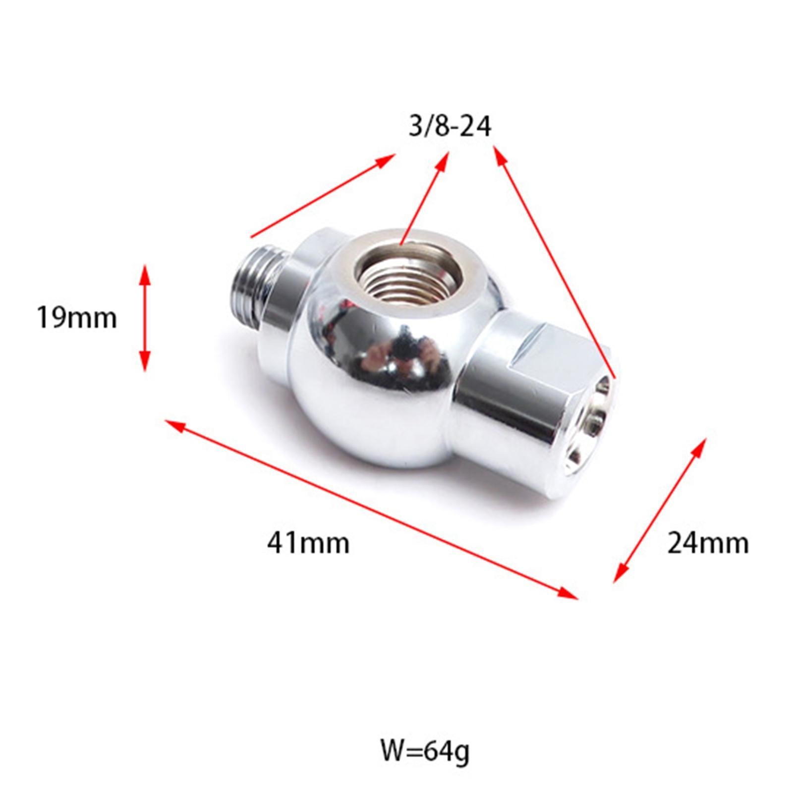 Diving Regulator Adapter 3 Ways Chrome Plated Brass First