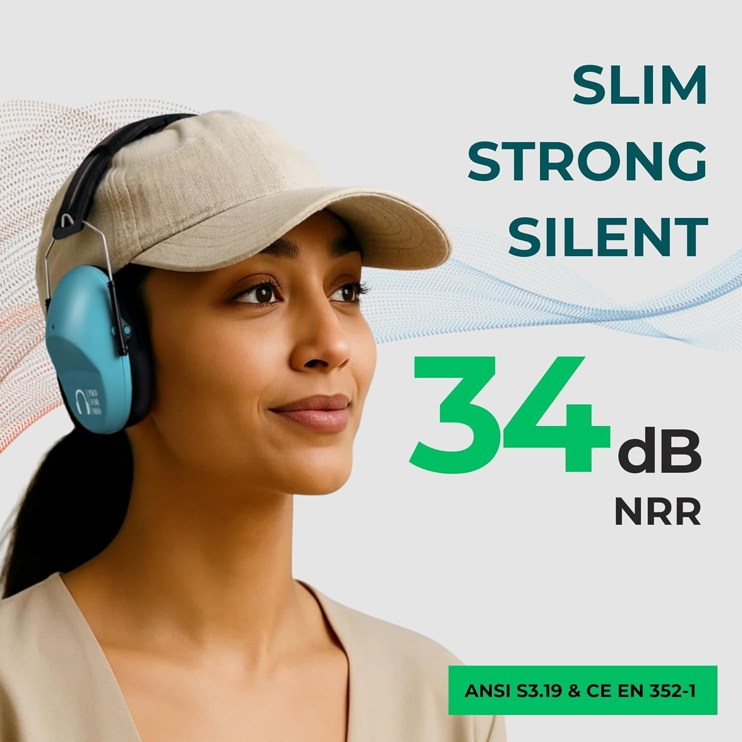 Hearing Protection Ear Muffs - 34dB NRR Certified