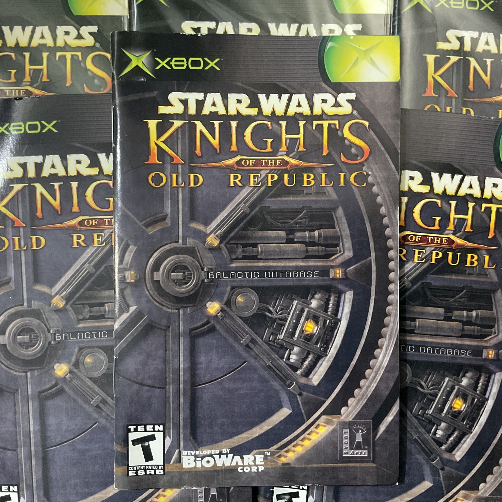 Star Wars Knight Old Republic 1 Microsoft XBOX Instruction Manual Only