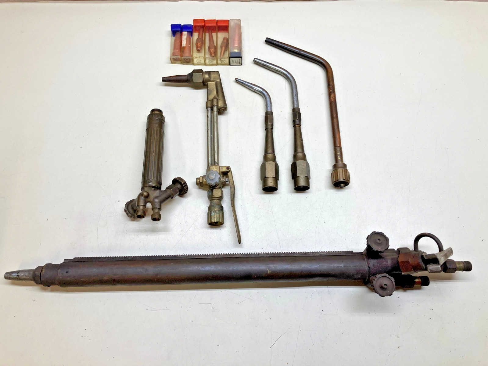 Oxy/acetylene torch parts lot (Oxweld/Linde/Harris/etc)