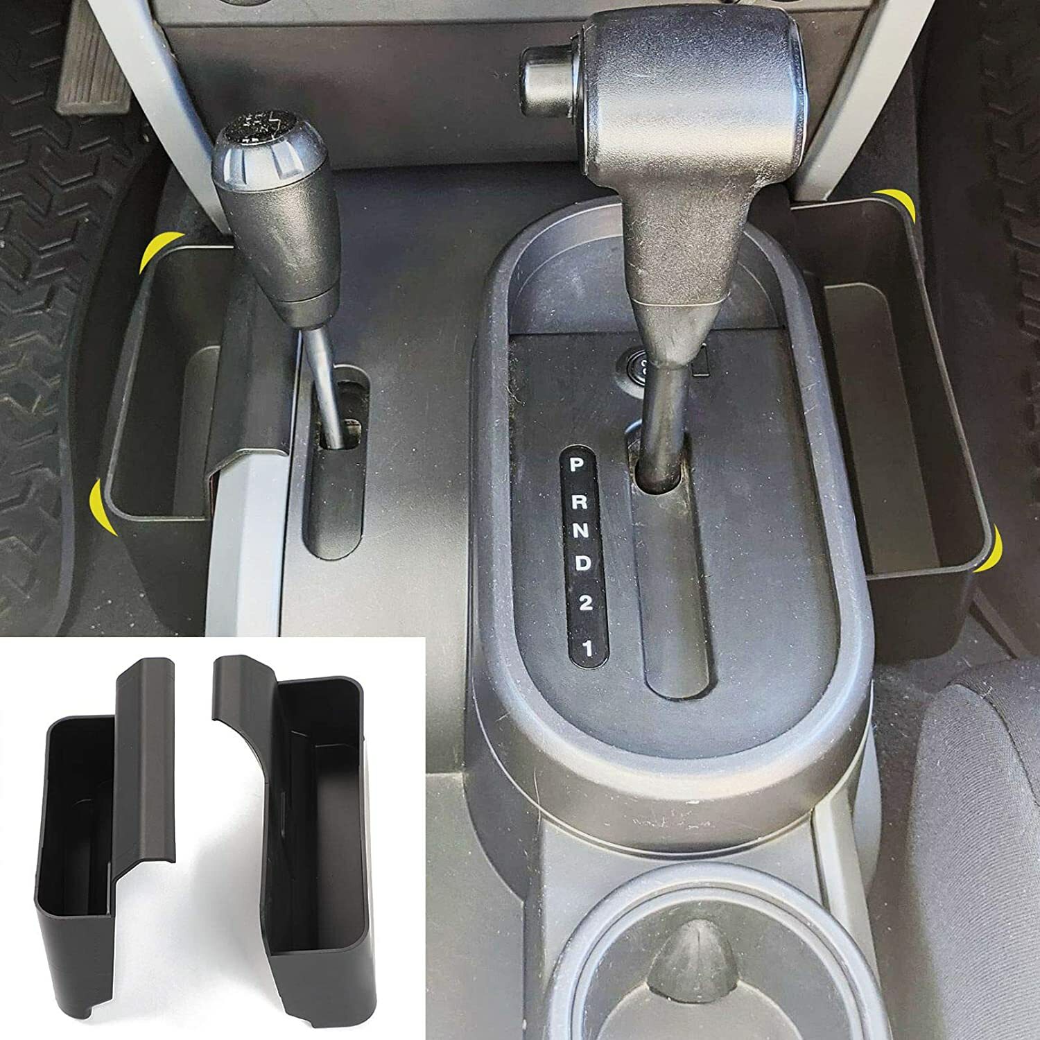 Auto Gear Shift Storage Box Organizer for 2007-2010 Jeep Wrangler JK JKU A