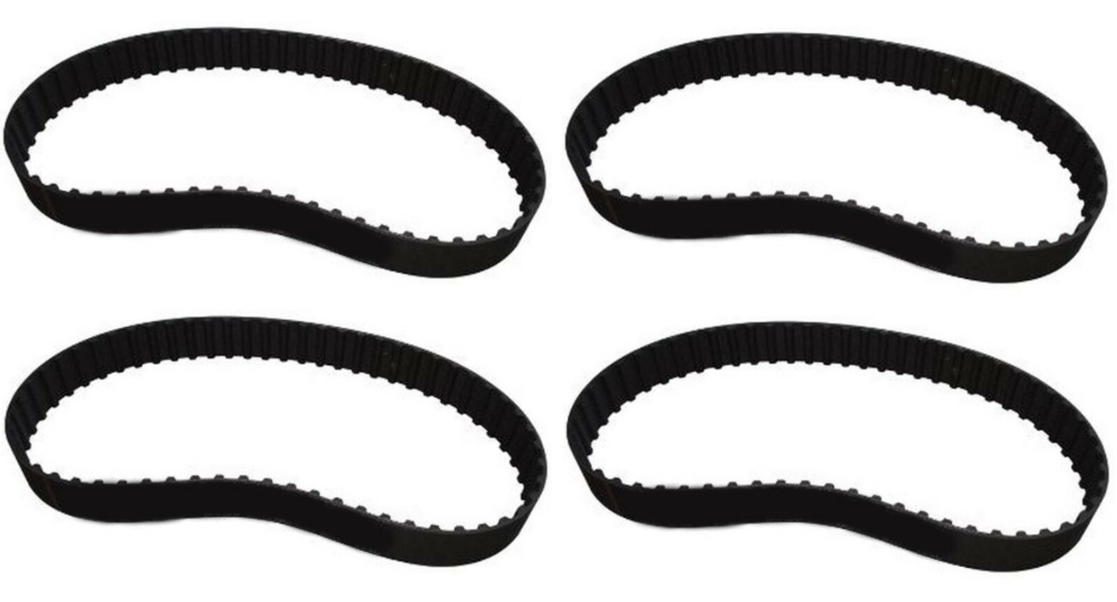 (4) 100XL037 Timing Belts 10mm Width 50 Teeth Cogged Rubber Drive Belts