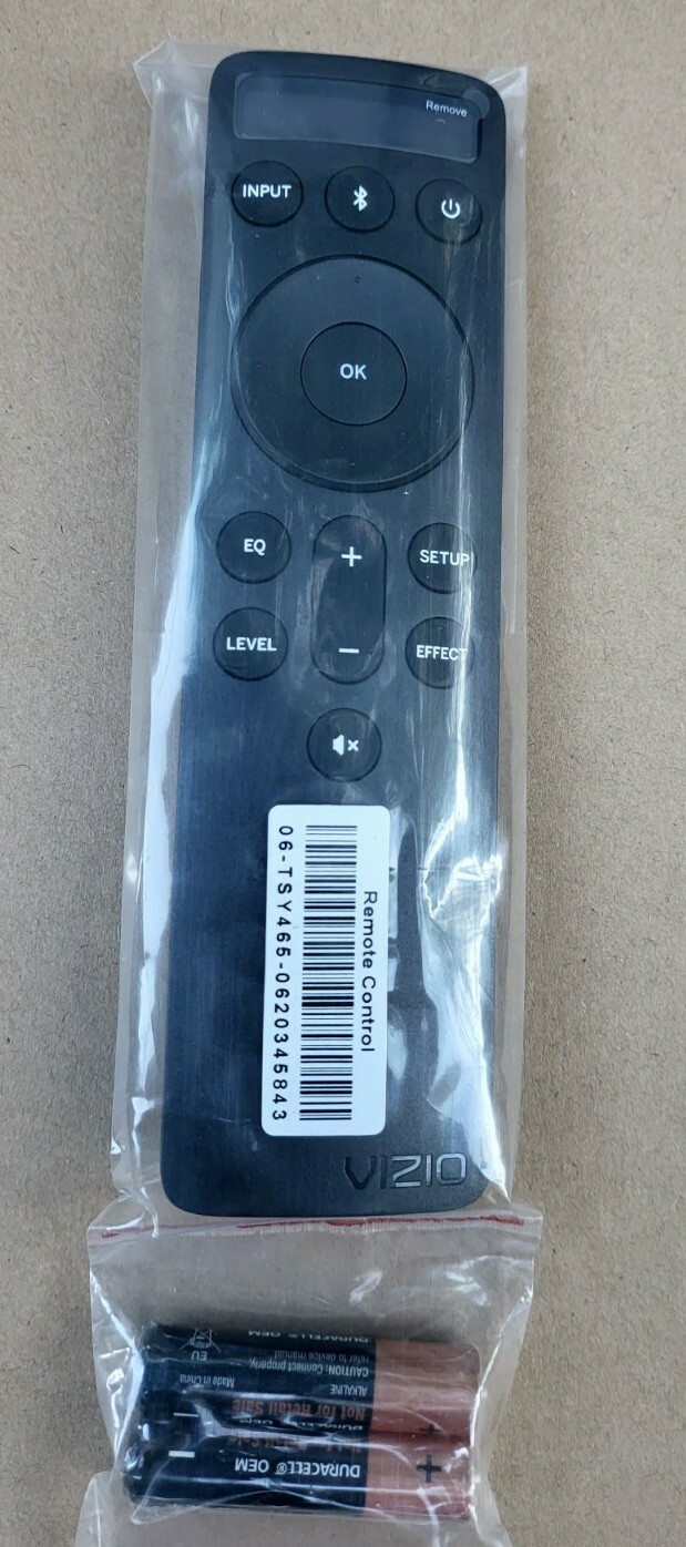 Vizio Remote Control D21 V1.1 Backlit Display 2.1 For  Select Vizio Soundbars