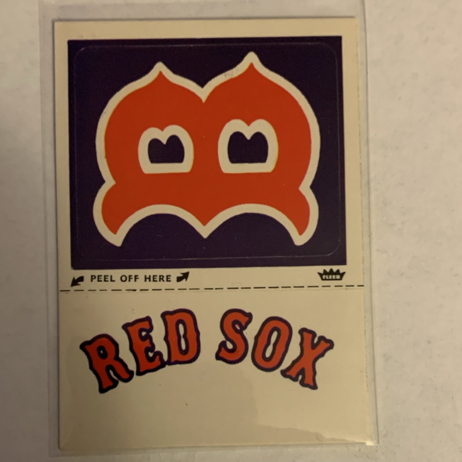 1982 Fleer Boston Red Sox Team Logo Sticker