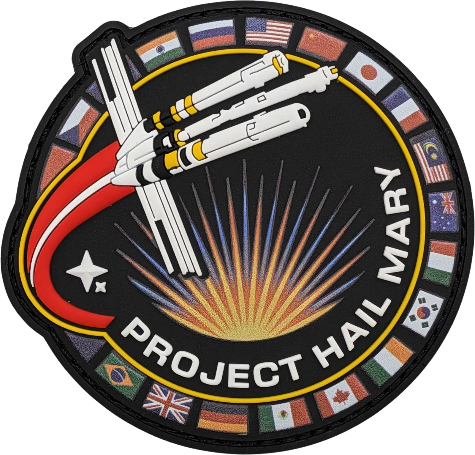 Project Hail Mary Parody PVC Morale Patch (Similar Design Used in Film)