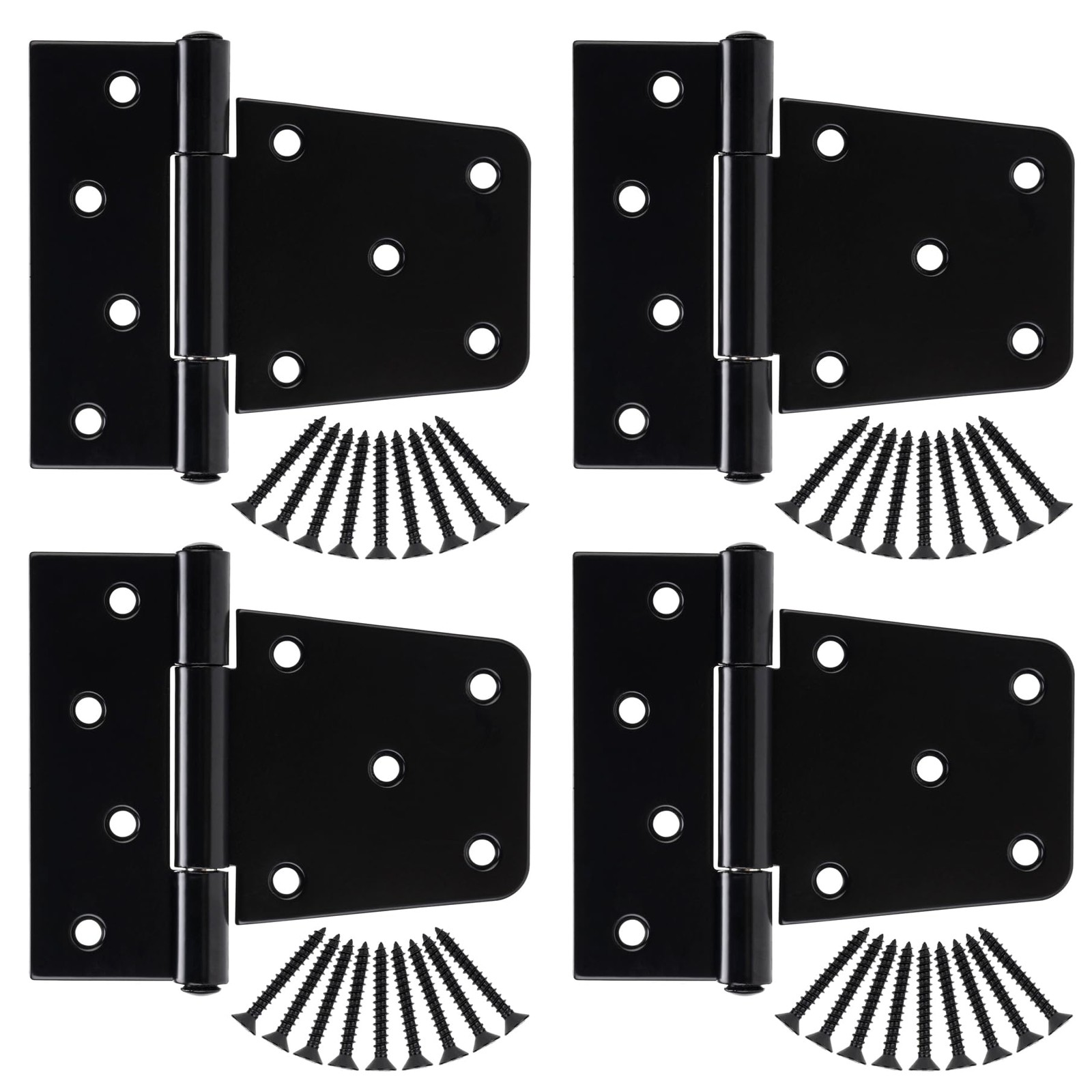 HILLMASTER 3.5 inch Heavy Duty Gate Hinges Fence Door Hinges Durable Gate Strap