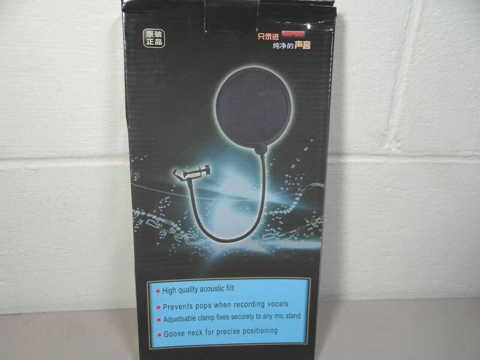 Studio Mic Screen Acoustic Filter Desktop Recording Wind Screen Filt Goose Neck
