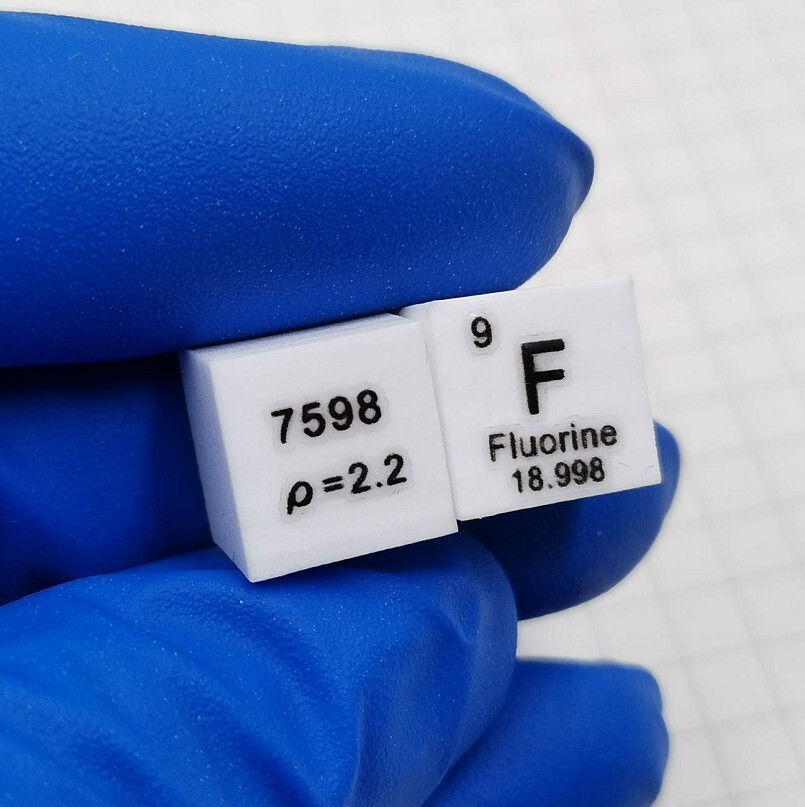 1pc NEW  Polytetrafluoroethylene cubic meter 10mm Teflon cubic meter #W777F WX
