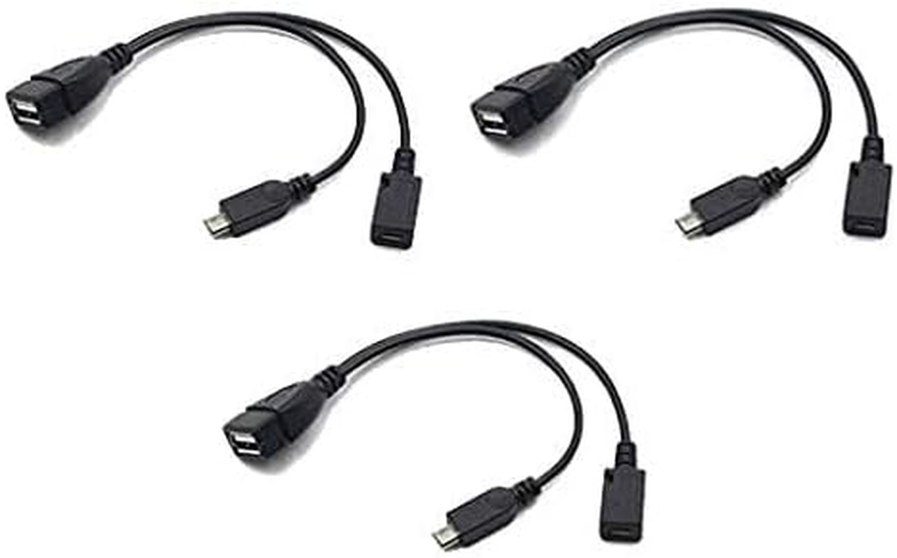 3-Pack OTG Cables Replacement for Fire-Stick 4K, Replacement for Amazon Fire-Tv,