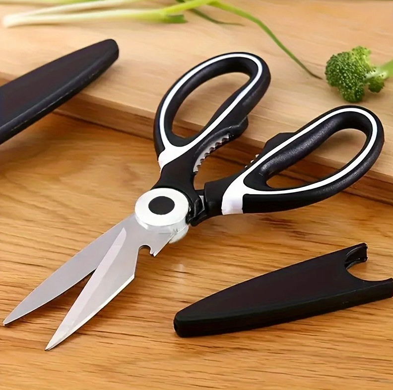 1pc Heavy Duty Stainless Steel Kitchen Scissors Multi Function Shears - NEW