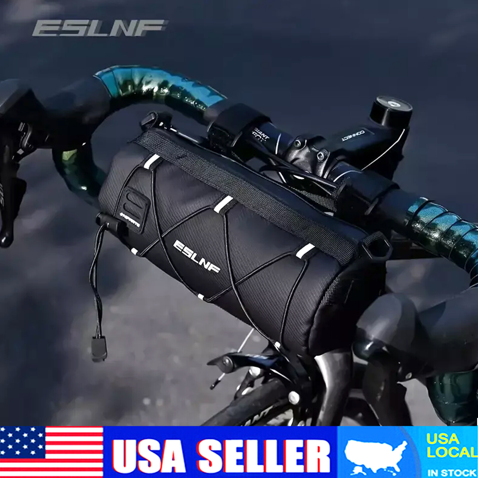 ESLNF Bike Handlebar Bag Front Tube Bag Multifunctional Portable Bag Waterproof