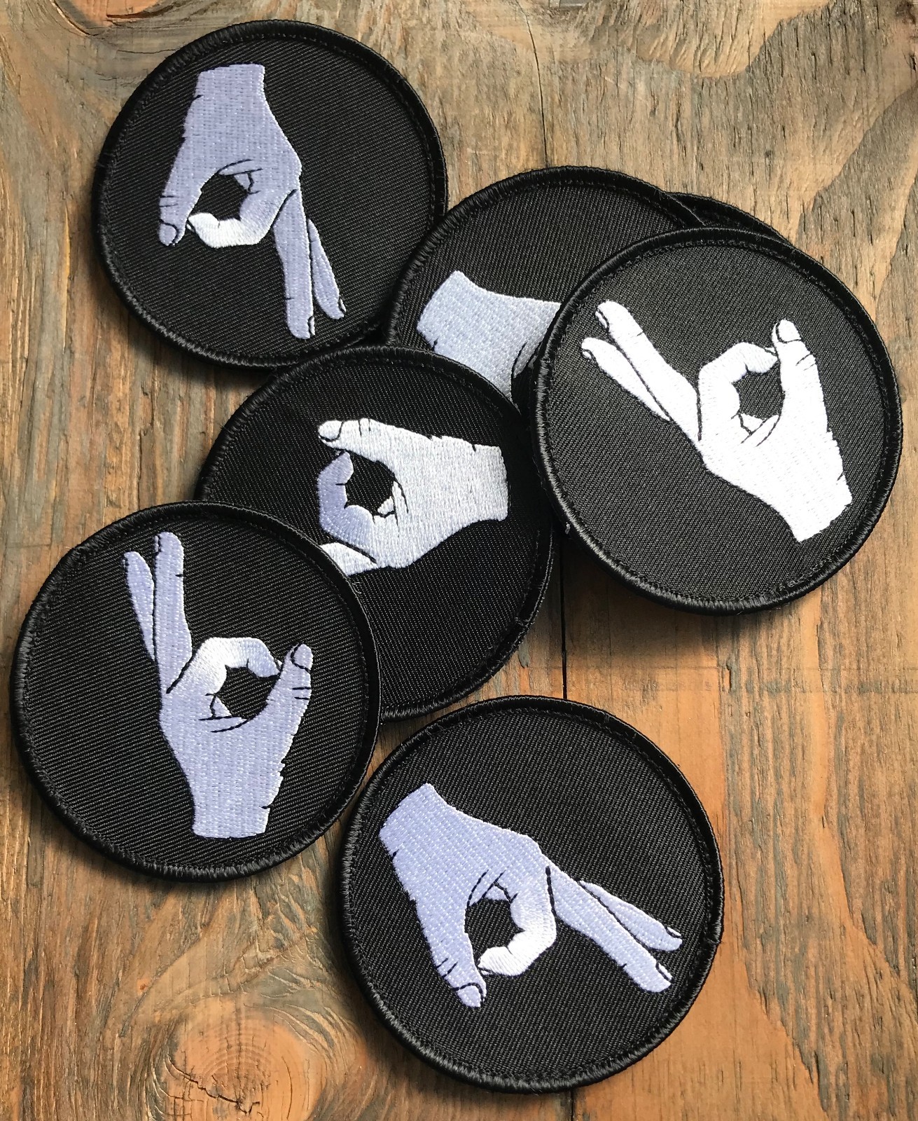 OKAY SYMBOL YOU LOOKED PATCH cock gazer punch dont look