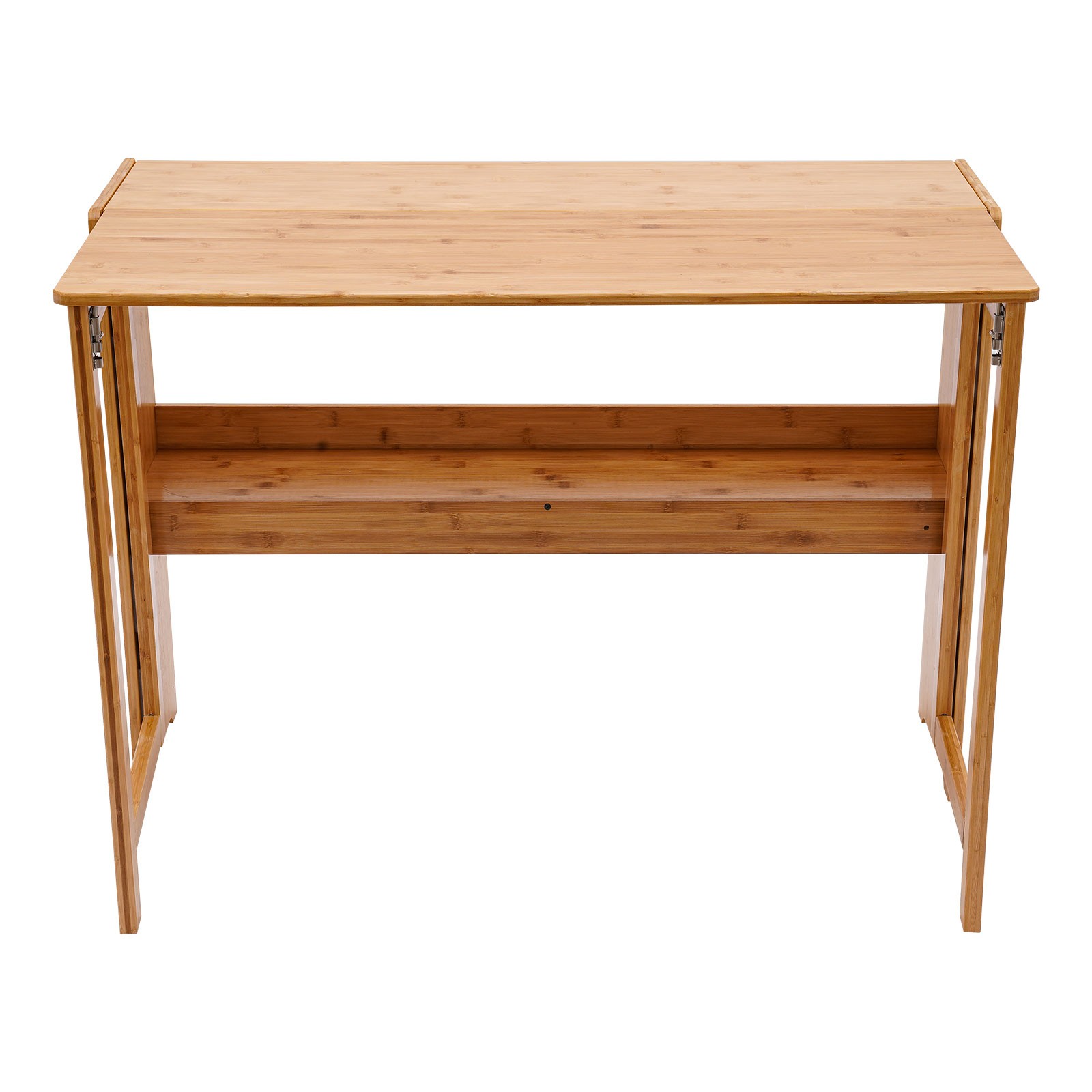 Folding Desk, Computer Desk with Bookshelf, Writing Desk for Student Office