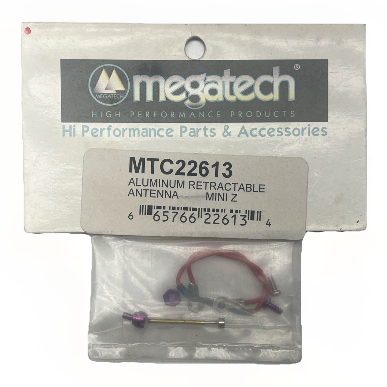 Vintage Megatech 22613 Aluminum Retractable Antenna For Mini Z