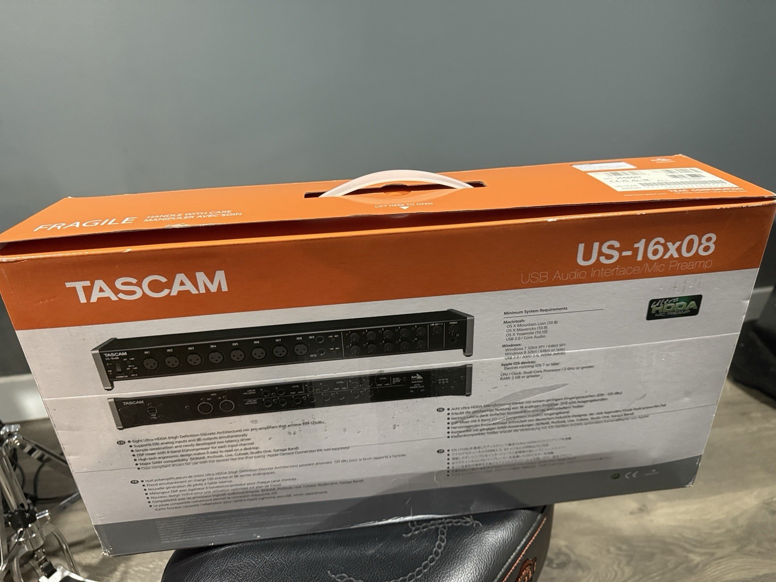 TASCAM US-16x08 USB Audio Interface w/ Phantom Power Rack Mountable
