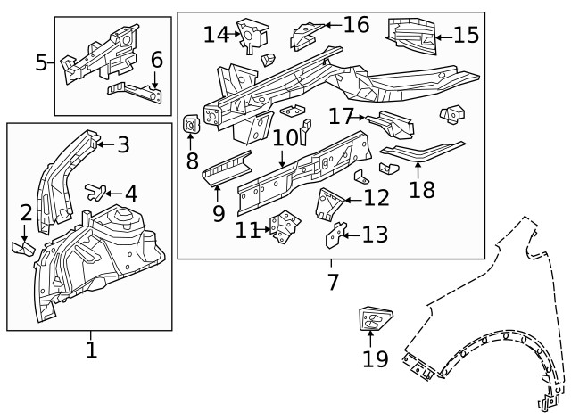 Genuine GM Panel Support 13393879