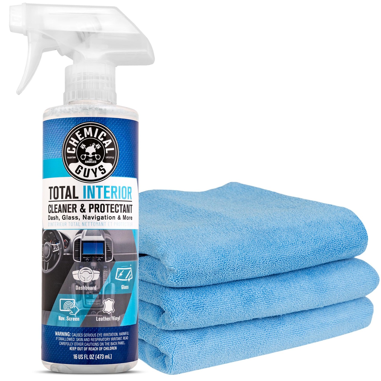 Chemical Guys Total Interior Cleaner and Protectant, 16 16 Fl Oz (Pack of 1)