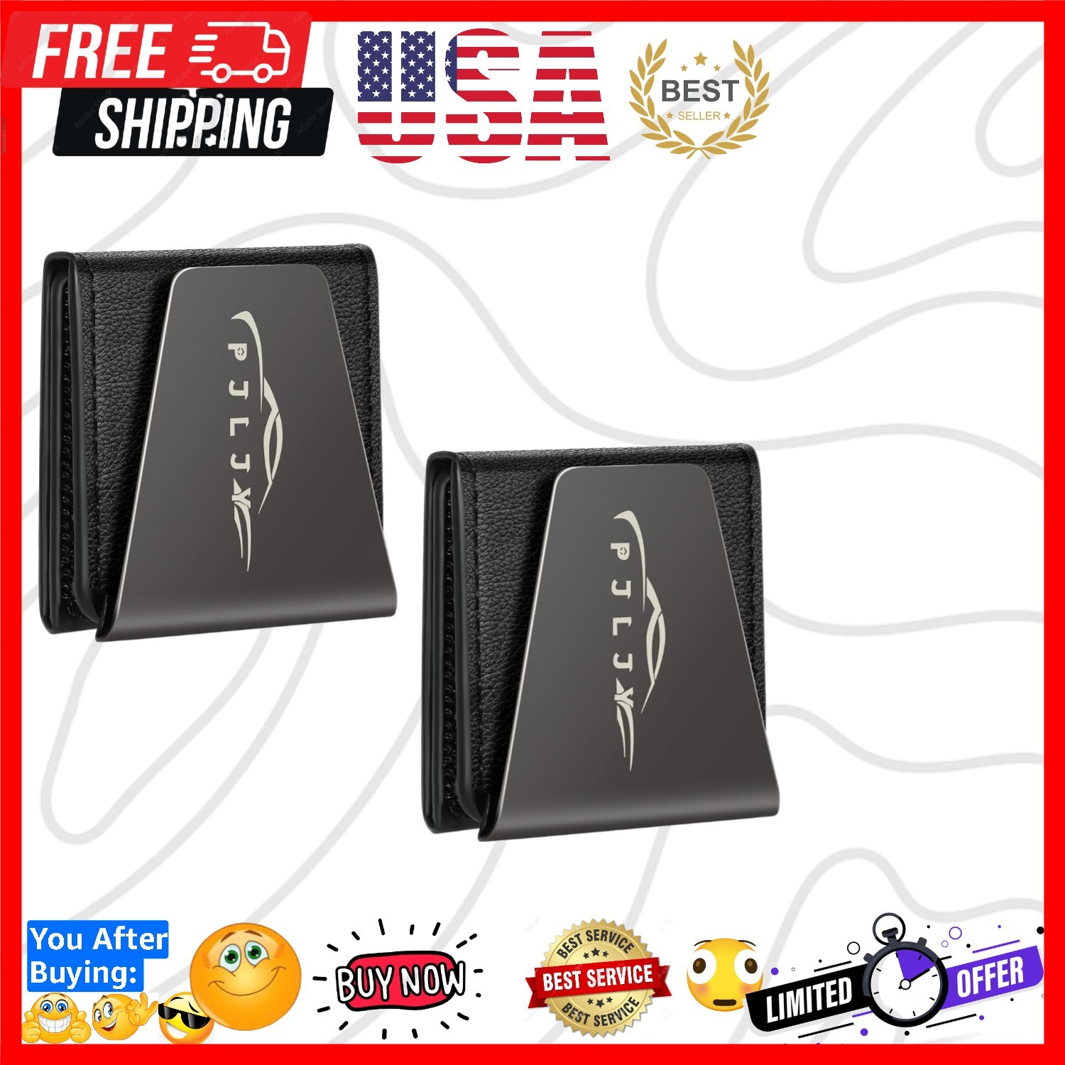 2-Pack Leather Lock Accessory
