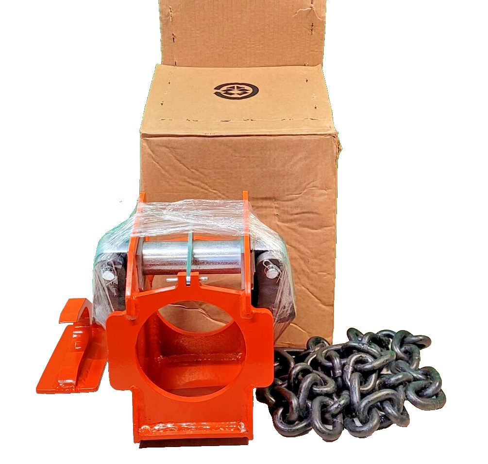 TIIGER Huskie Hydraulic Pole Puller Swivel Plate Assembly, Backplate and Chain