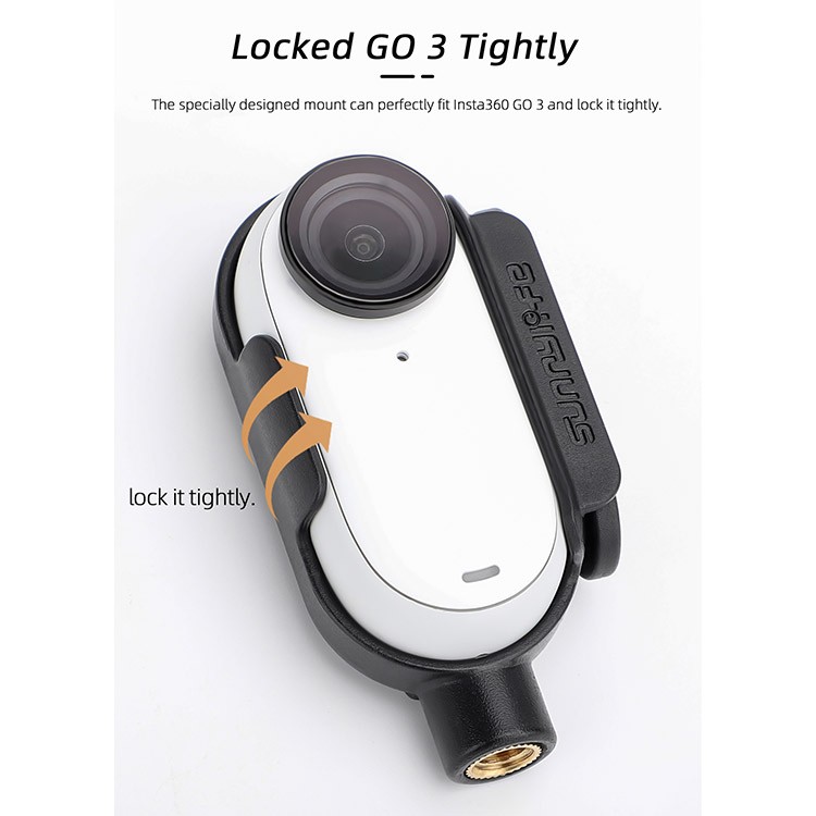 Mount Adapter Support Horizontal and Vertical Shooting Accessory for Insta GO 3
