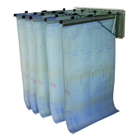 Zoro Select 5W269 Pivot Wall Rack, Requires 12 Clamps, Sheet Capacity 1200,