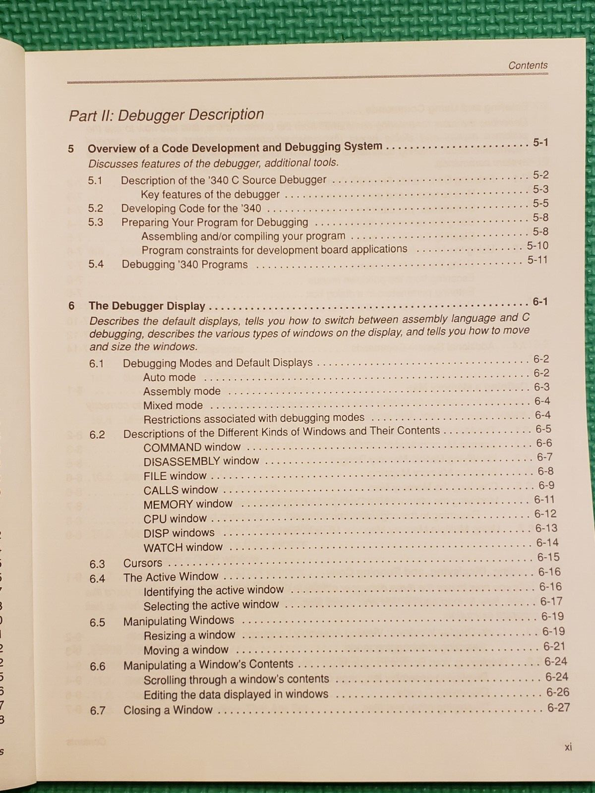 Texas Instrument TMS340 FAMILY C Source Debugger, Users Guide - 1990