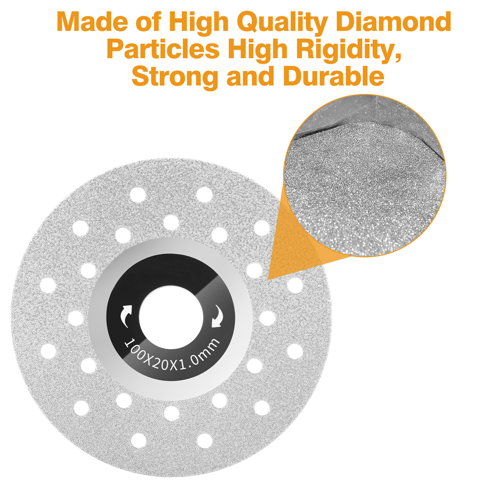 6PCS 4in Rock Slab Grinding Disc Rock Plate Flat Grinding Disc Diamond Saw Blade
