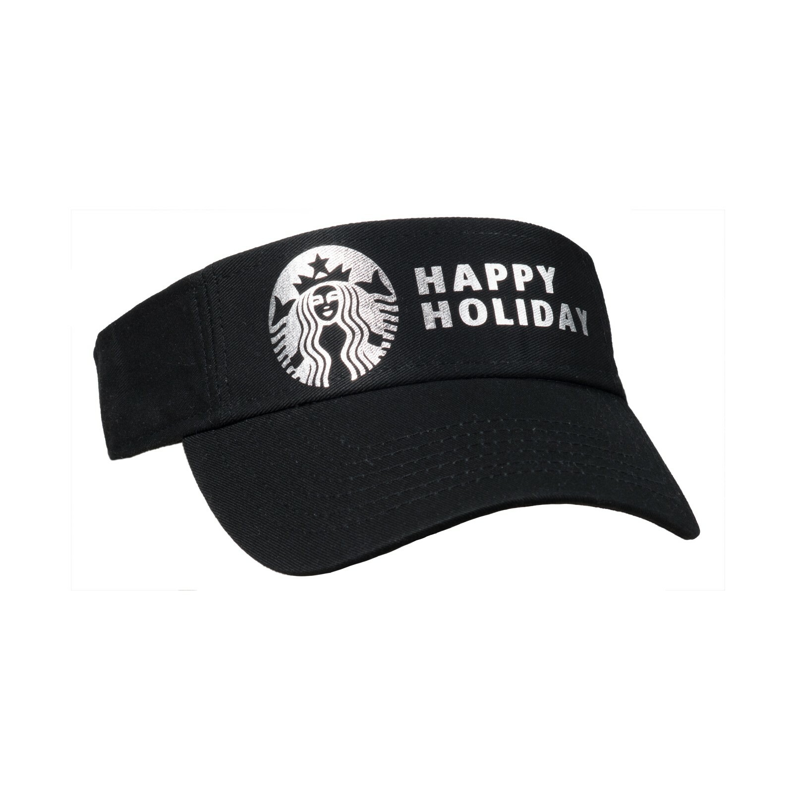 Soft Metallic Foil Design Starbucks Visor Cap