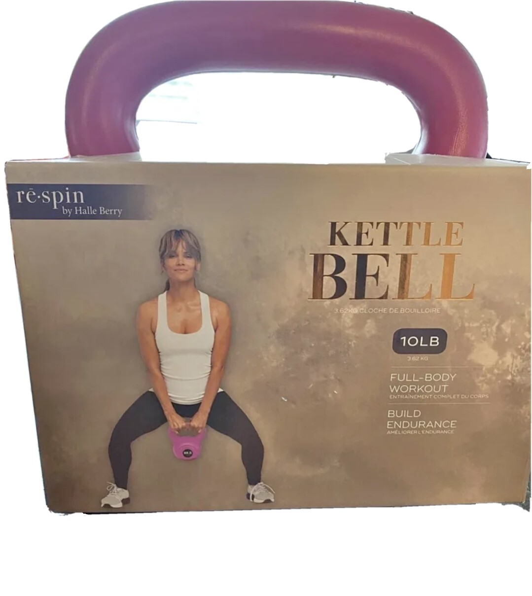Re-Spin 10LB KETTLEBELL Kettle Plastic Workout Exercise Weights by:  Halle Berry