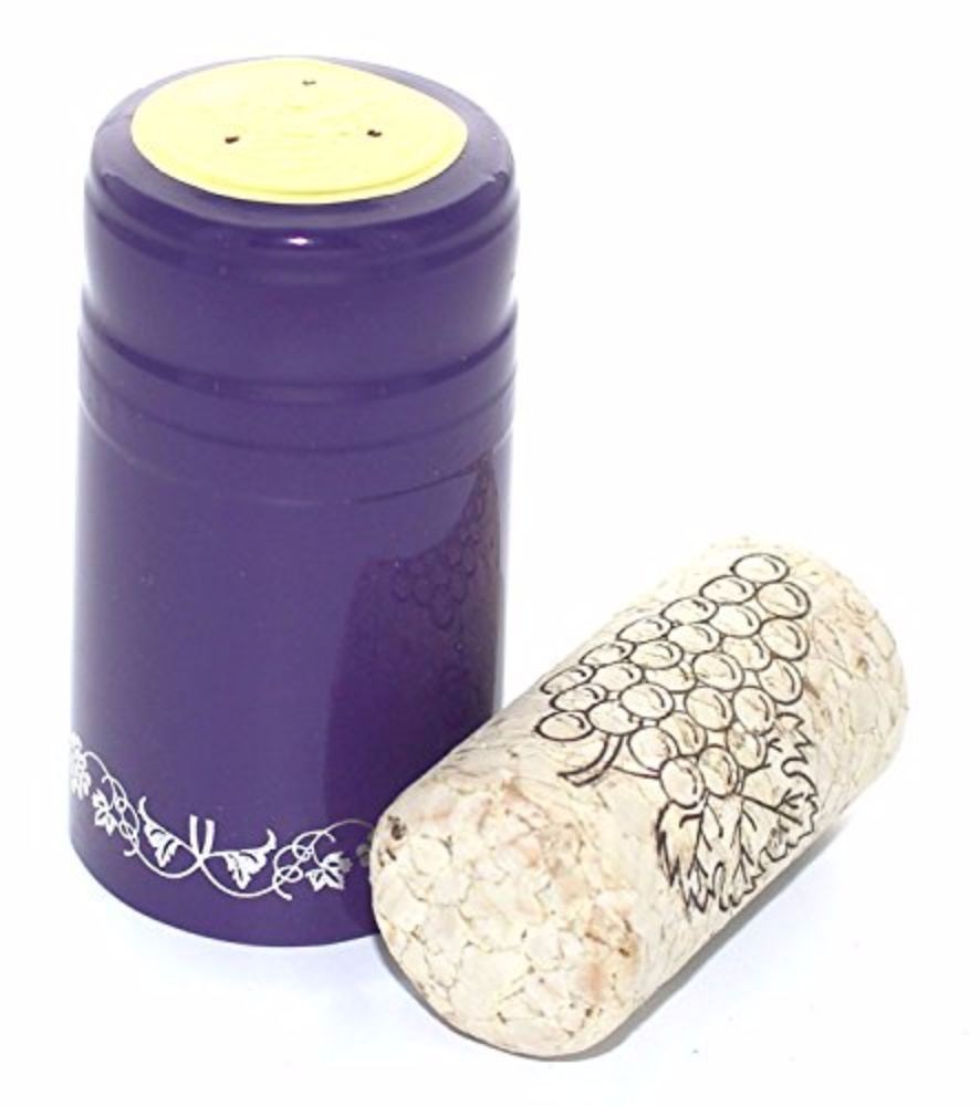 Home Brew Ohio Professional Cork-PVC Package (Purple with Silver Grapes)