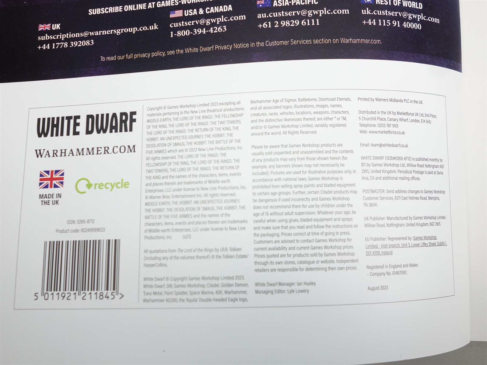 White Dwarf: #491 August 2023 (Games Workshop)