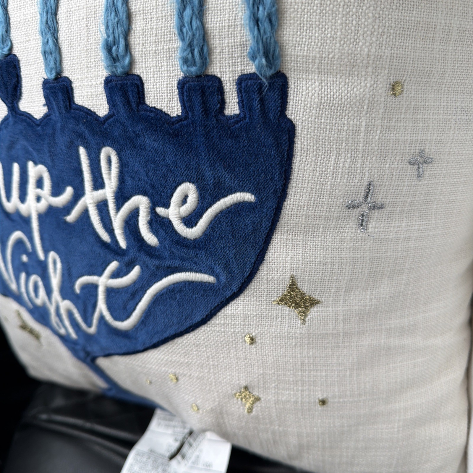 Light Up The Night Hanukkah Pillow