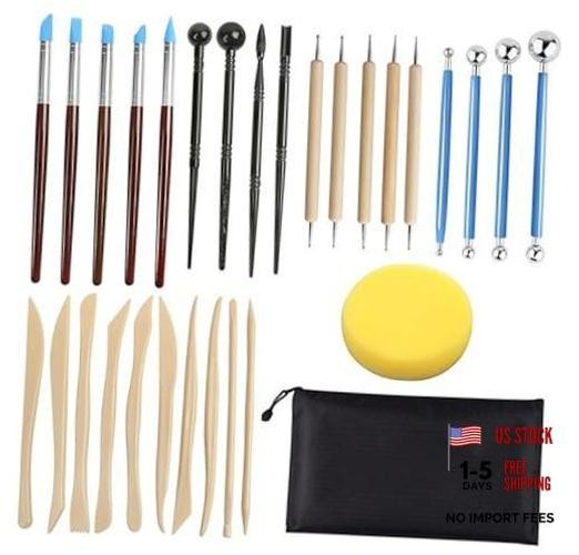 Cake Decorating Tool Set with Storage Bag Pcs Plastic and Stainless Steel 30
