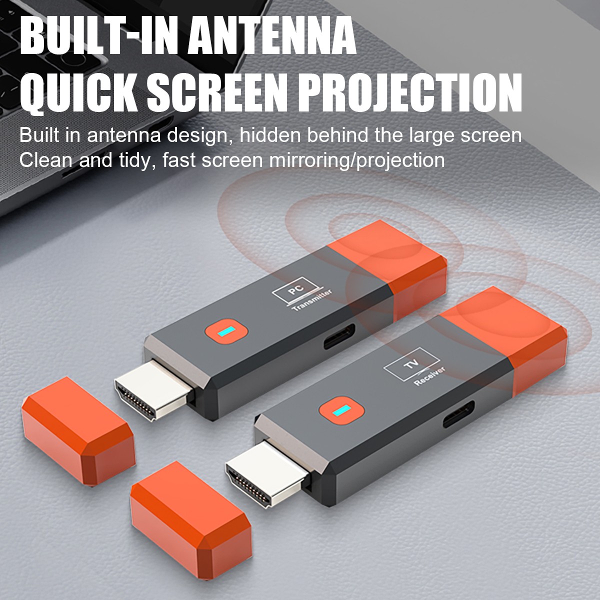Wireless Hdmi Transmitter and Receiver HD Extender Plug & Play PC Laptop To TV`
