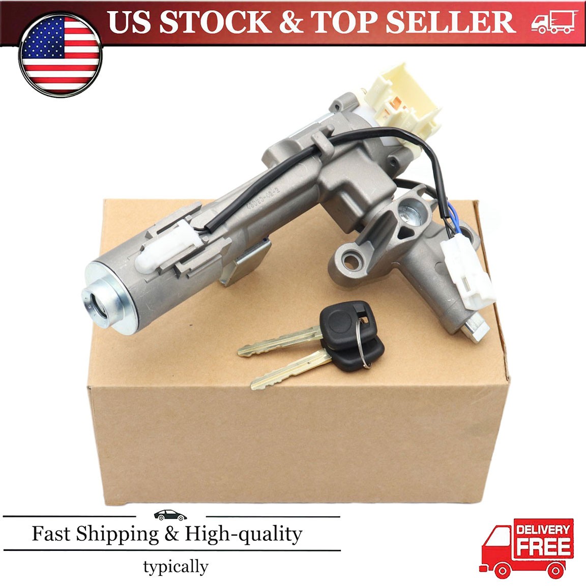 NEW For Lexus RX400h 2006-2008 Ignition Switch Lock Cylinder Assembly 45020-48-2
