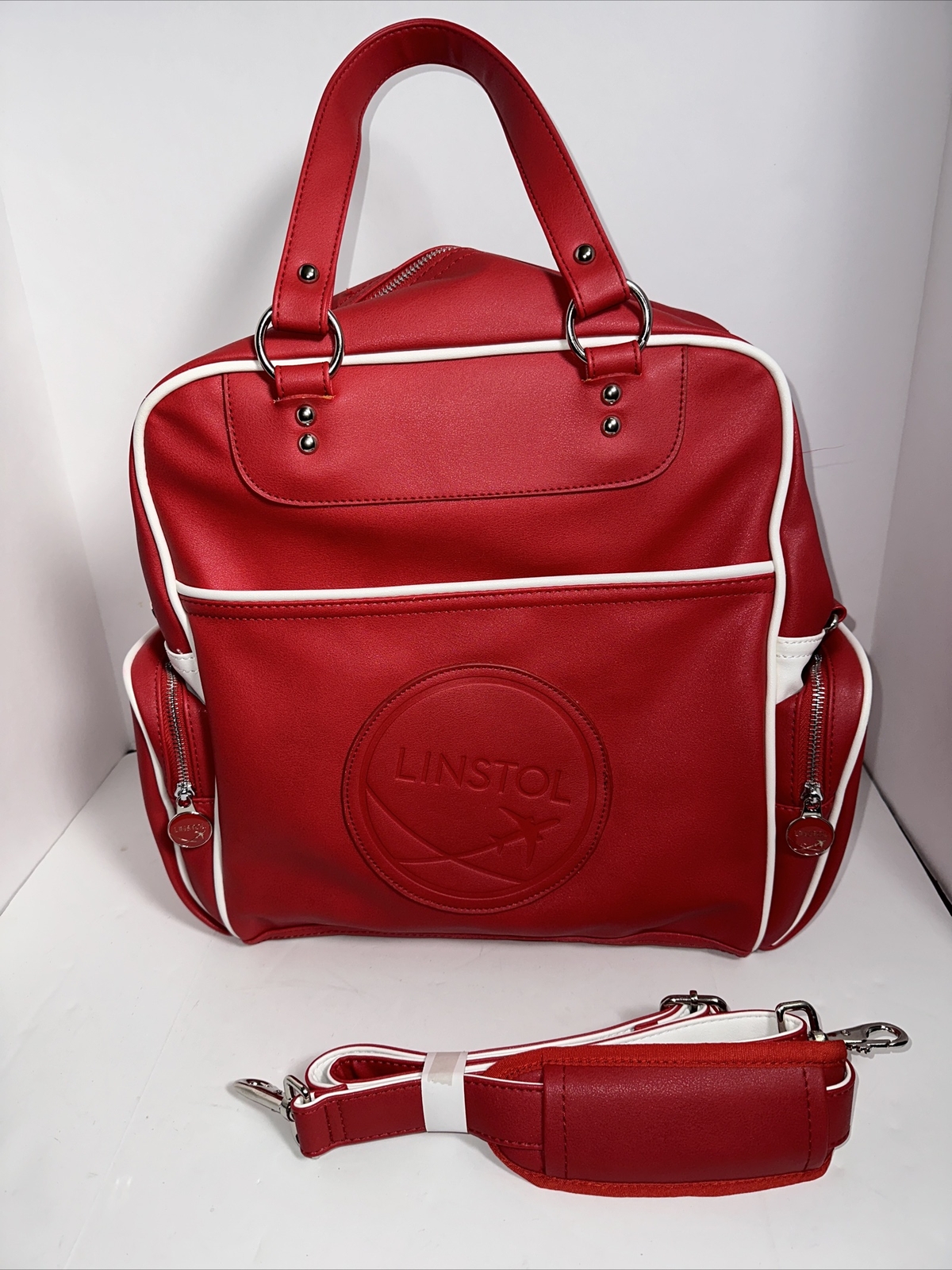 New Linstol Vintage Look Throwback Travel Carry On Bag