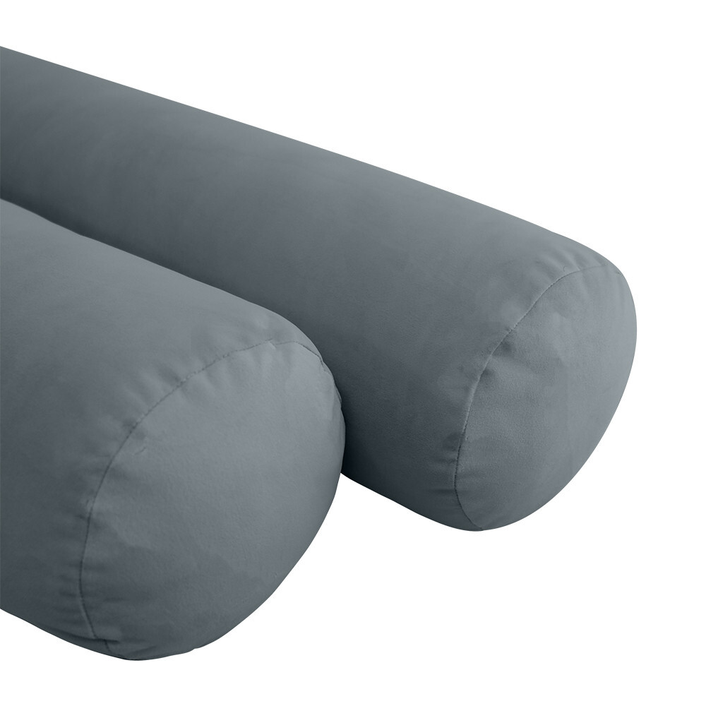 STYLE V6 Twin Velvet Knife Edge Indoor Daybed Bolster Pillow |COVER ONLY| AD347