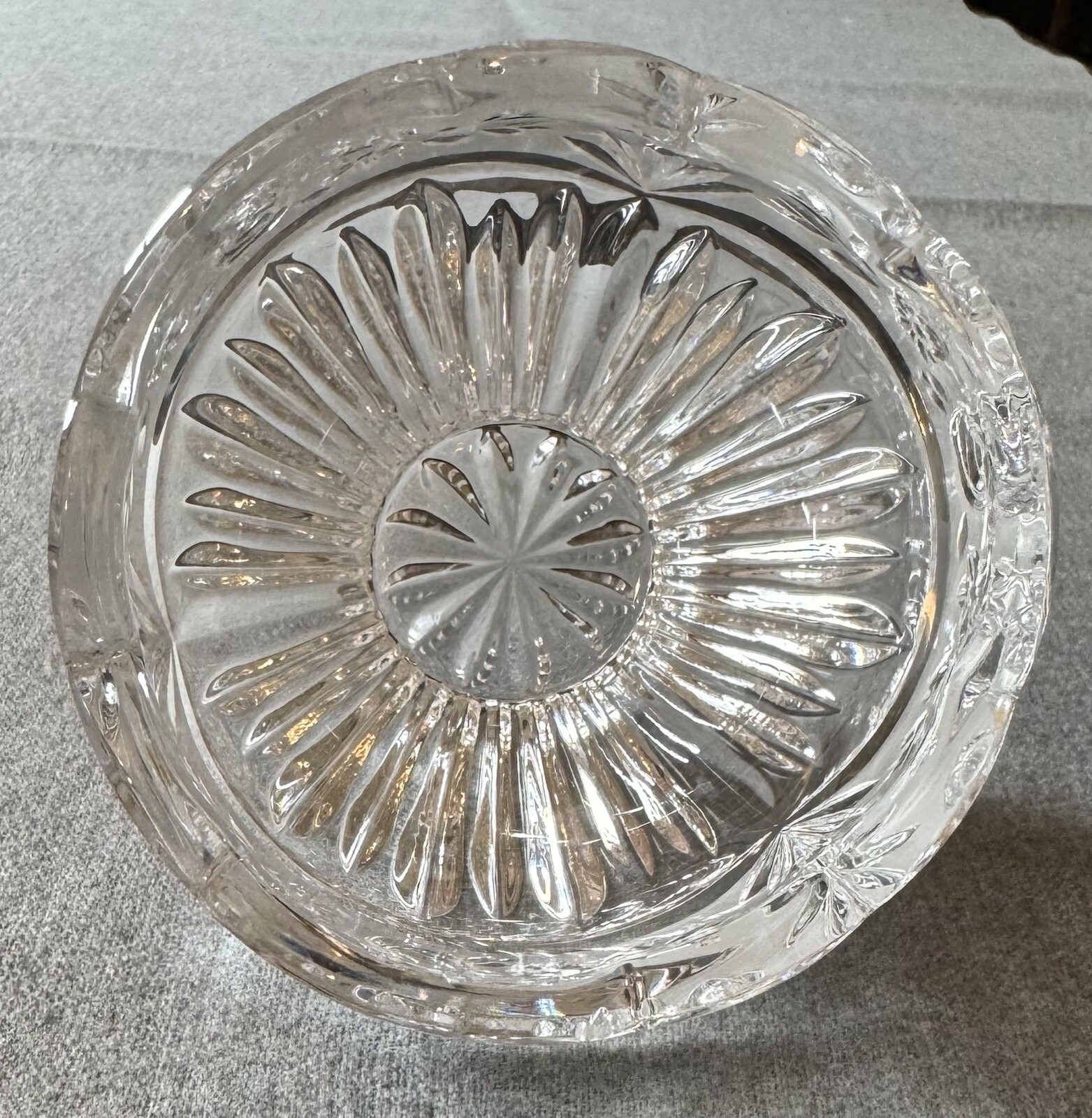 Vintage Crystal Candy Nut Dish