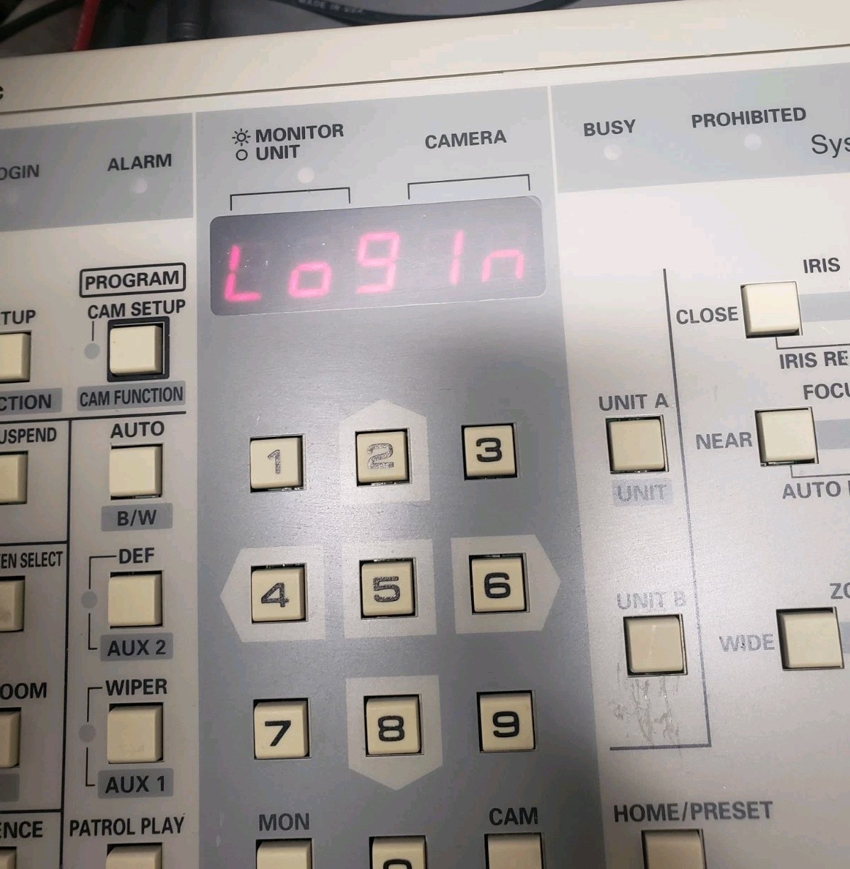 Panasonic CCTV Joystick Controller WV-CU360C