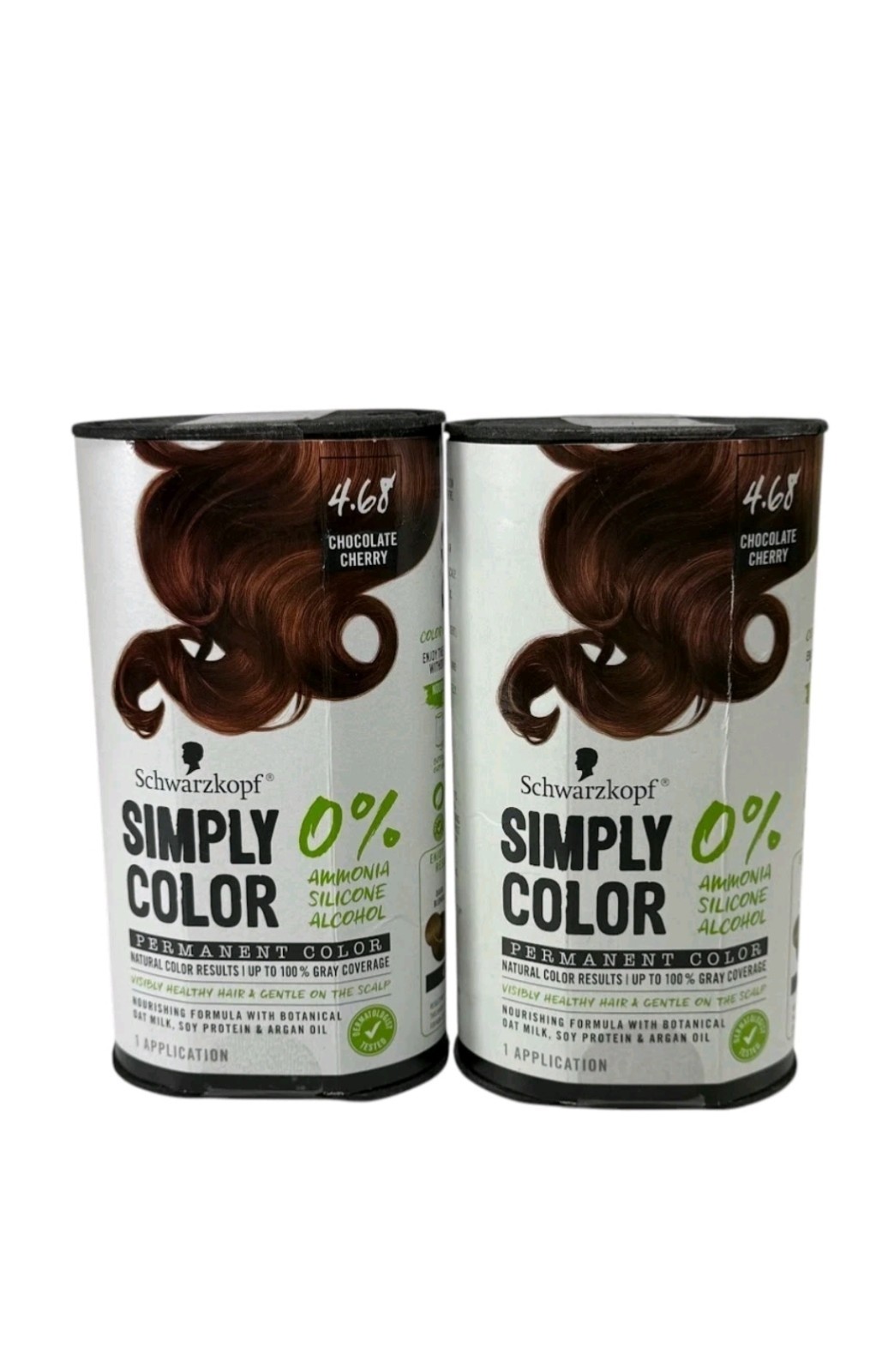 Schwarzkopf Simply Color 4.68 Chocolate Cherry Permanent Hair Dye Color, 2 Pack