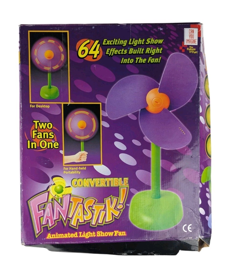 NEW FanTastik! Animated Light Show Fan And Tabletop 64 Light Show Effects