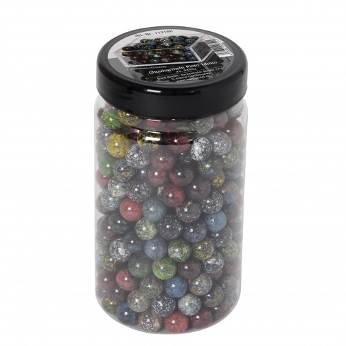 Glass Marbles - Pinto - 14mm (approx 300 pieces)