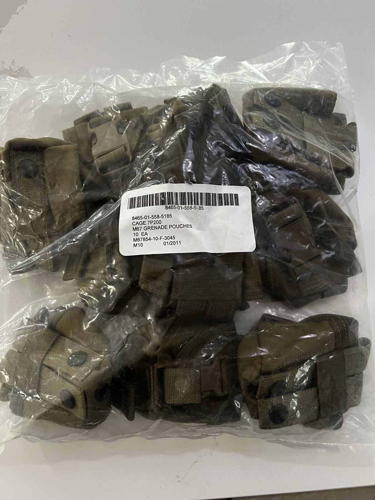 x10 USMC  Coyote Brown FSBE Frag Grenade Pouch  Military Issued Ammo Bag 7P200