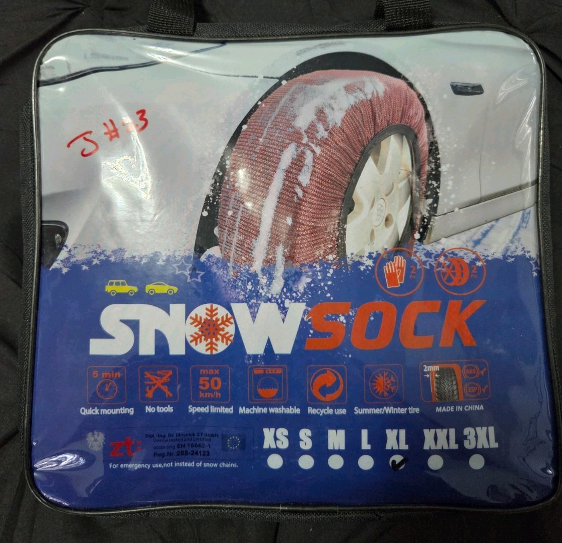 Snow Socks Snow Chain Equivalent High Quality Textile Snow Chain Size XL