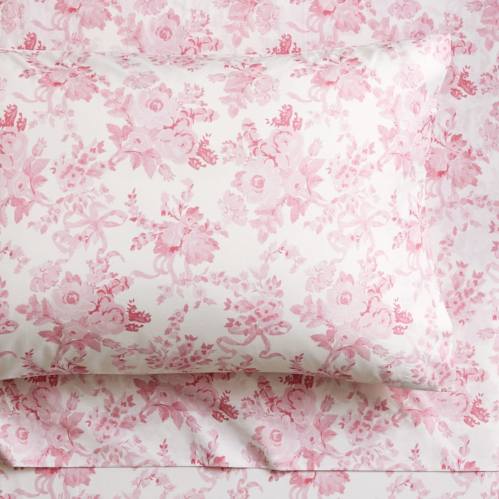 PBteen LoveShackFancy Garden Damask Organic Sheet Set Cotton Percale FREE SHIP