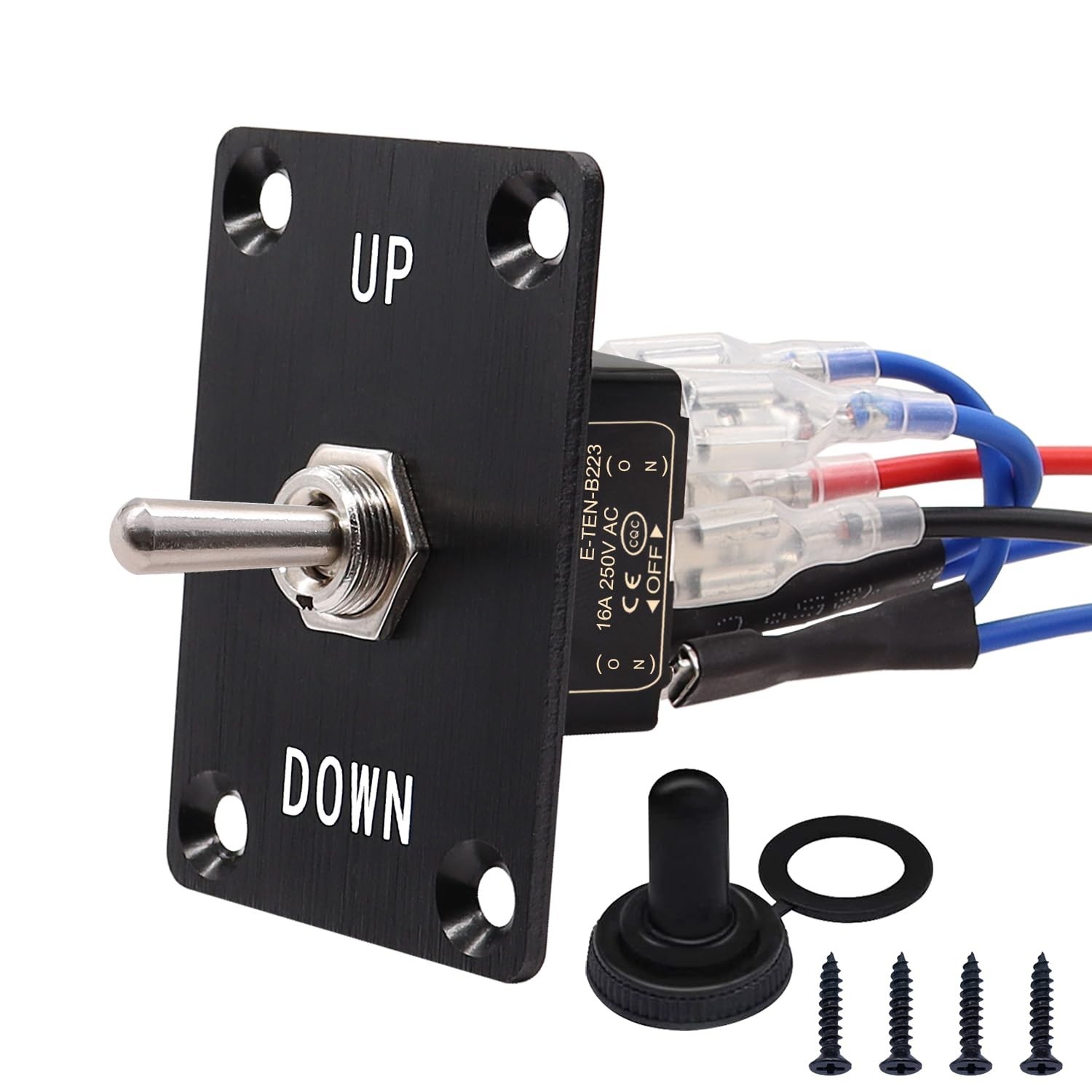 TWTADE Rocker Toggle Switches Momentary 6 Pin 3 Position (ON)-Off-(ON) UP/Dow...
