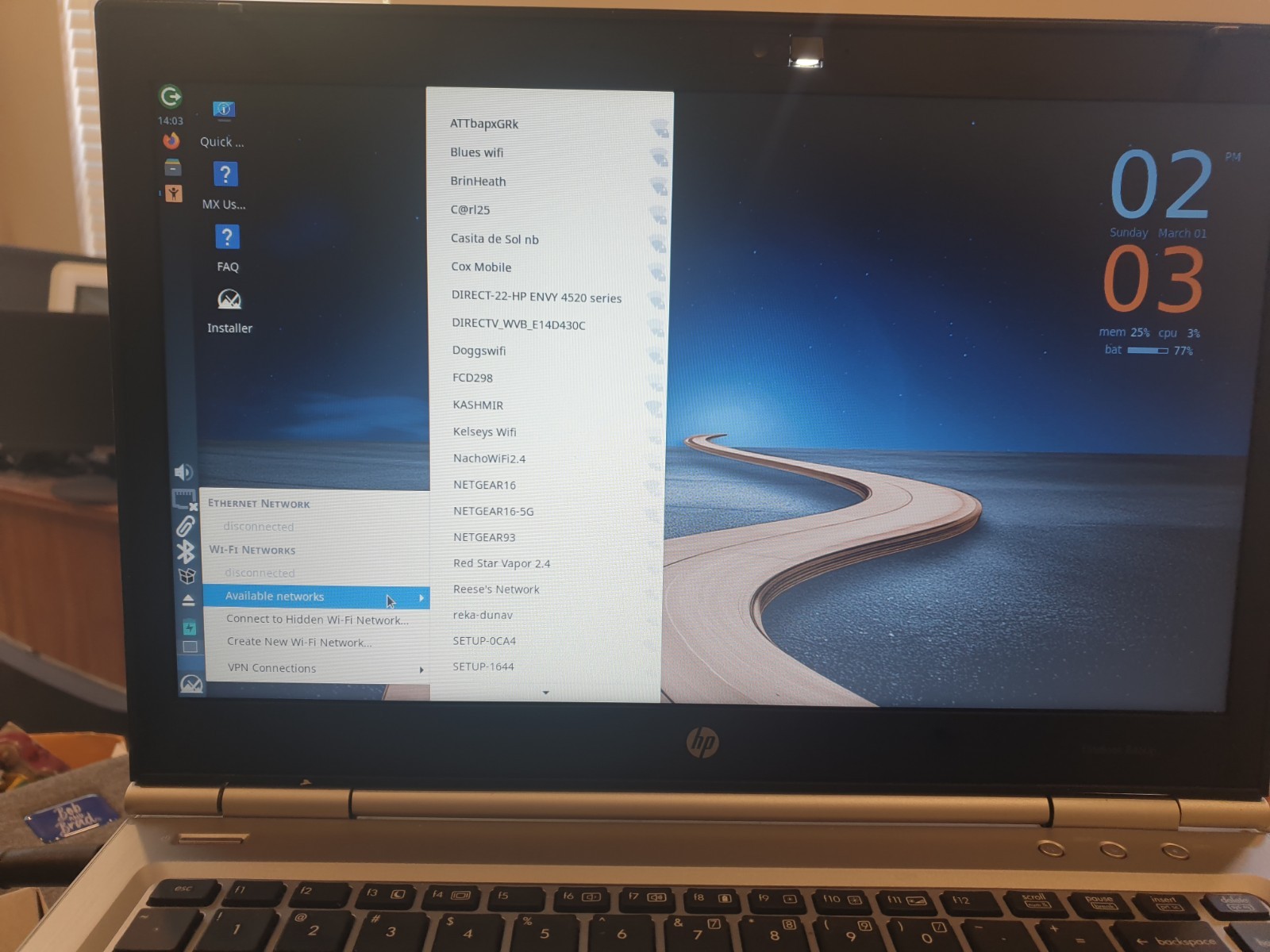 Linux MX V25.2, Xfce, 64-bit, Bootable Live and Install USB Flash Drive