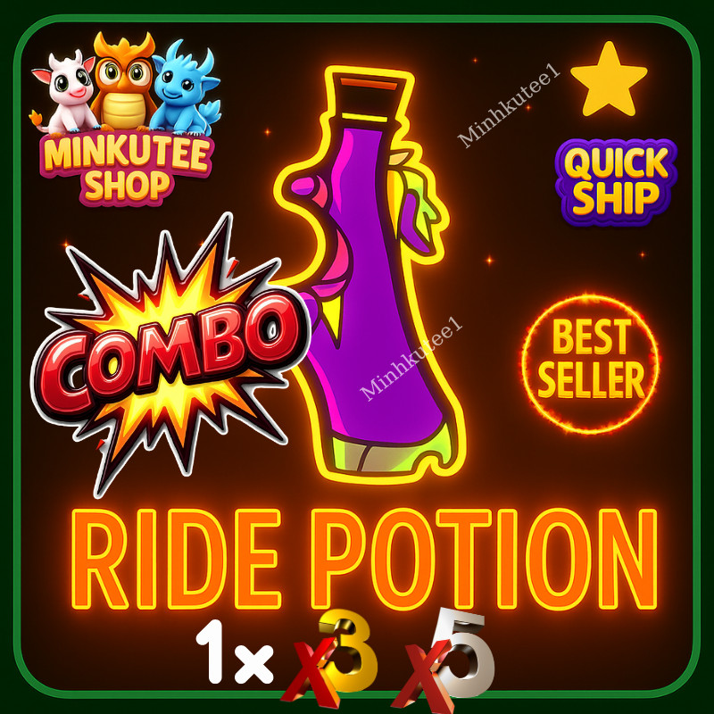 🧪 Ride Potion Combo 1x–3x–5x | ⚡ Fast Delivery | Adopt M3e Item| Trusted Store
